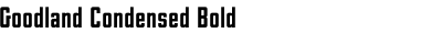 Goodland Condensed Bold
